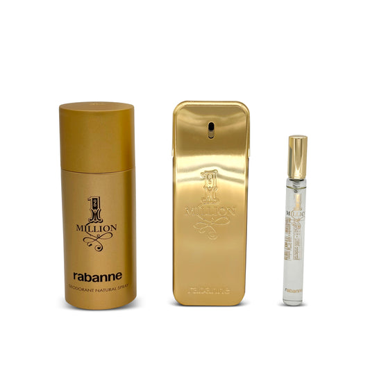 Paco Rabanne 1 Million Eau de Toilette (100 ml + 10 ml) + Deodorant (150 ml) Geschenkset