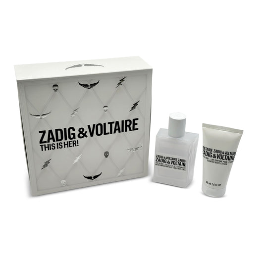 Zadig & Voltaire This Is Her! Women Eau de Parfum (50 ml) + Body Lotion (50 ml) Geschenkset
