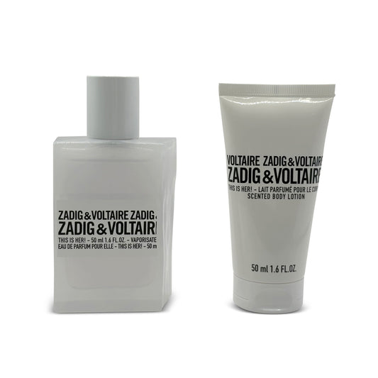 Zadig & Voltaire This Is Her! Women Eau de Parfum (50 ml) + Body Lotion (50 ml) Geschenkset