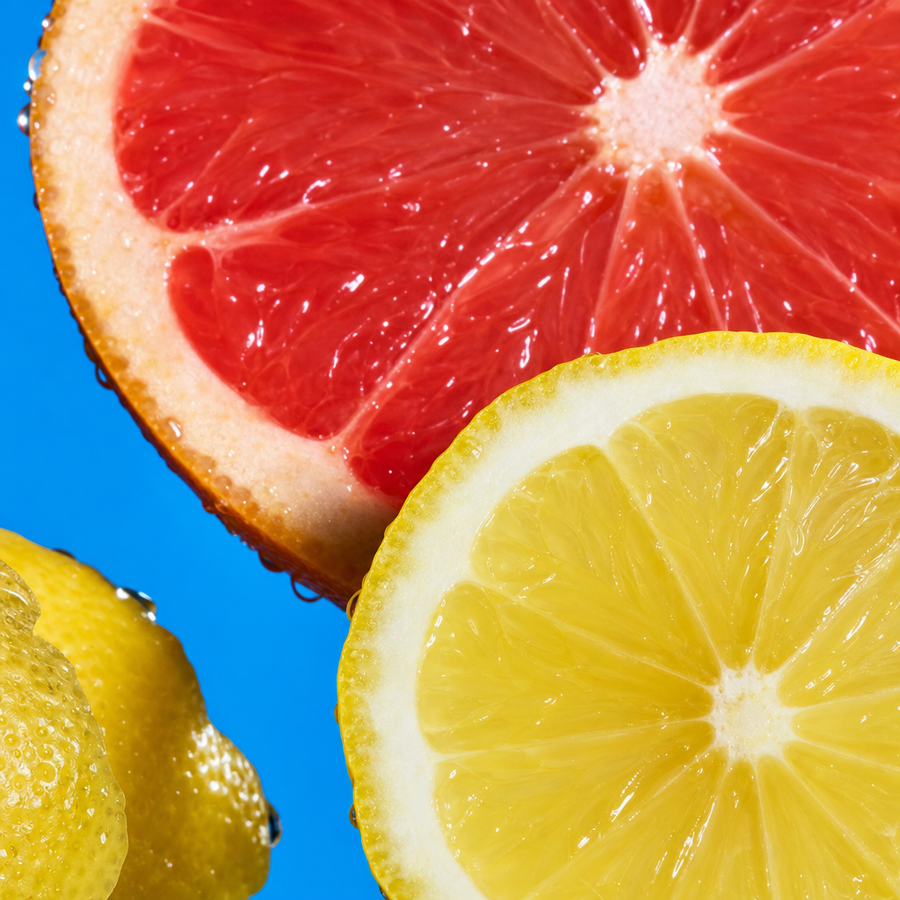 Zitrone und Grapefruit