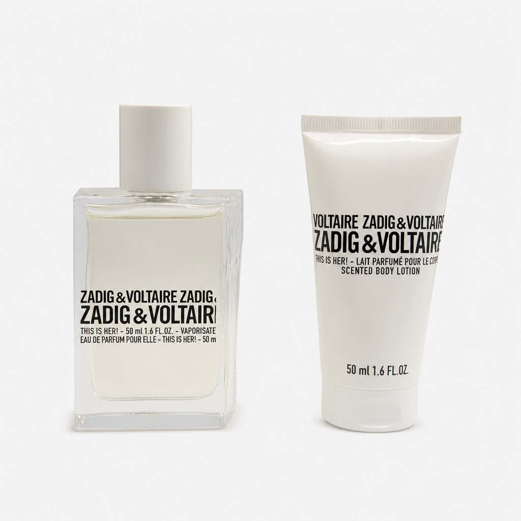 Zadig & Voltaire This Is Her! Women Eau de Parfum (50 ml) + Body Lotion (50 ml) Geschenkset – Bild 1