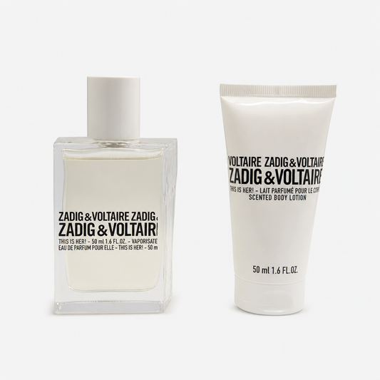 Zadig & Voltaire This Is Her! Women Eau de Parfum (50 ml) + Body Lotion (50 ml) Geschenkset – Bild 1